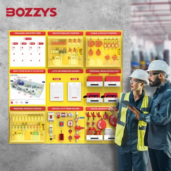 Visual lockout/tagout management board
