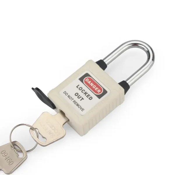 white dust-proof lockout padlocks - Image 3