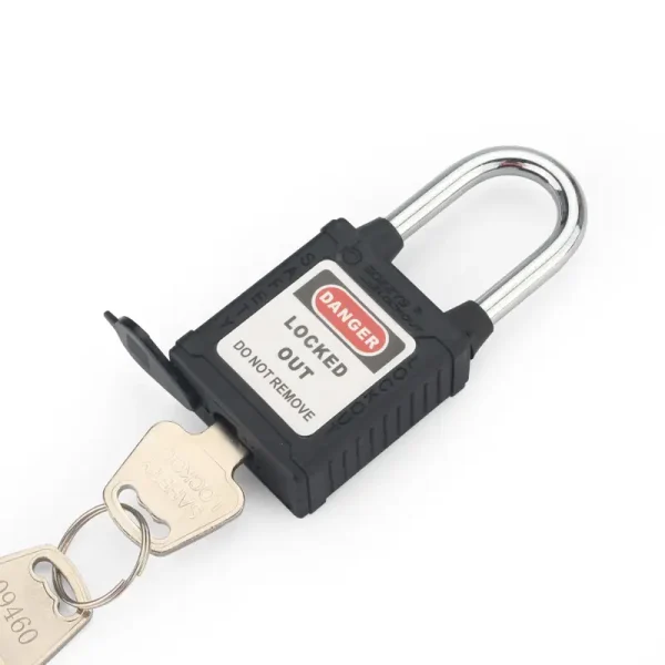 black dust-proof lockout padlocks - Image 3