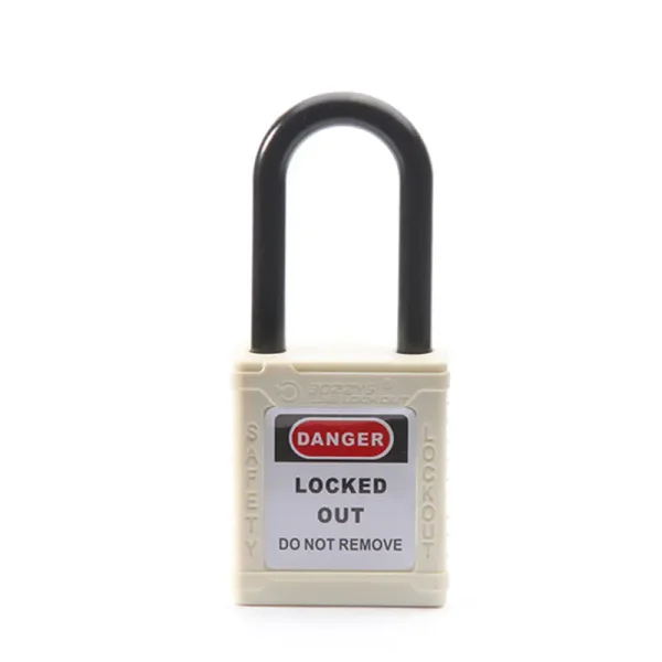 White non-conductive lockout Padlocks - Image 2