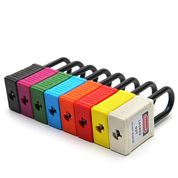 White non-conductive lockout Padlocks - Image 5