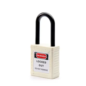 White non-conductive lockout Padlocks