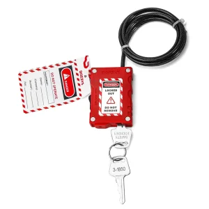Adjustable cable lockout padlocks