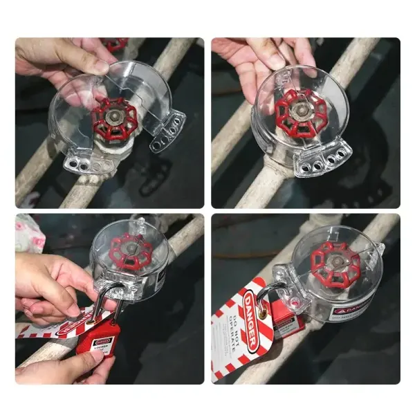 Transparent Butterfly Handle Ball Valve Lockout - Image 9