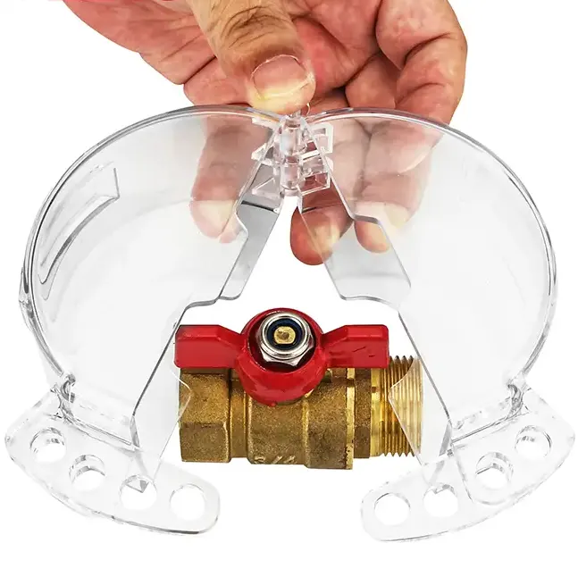 Transparent Butterfly Ball Valve Lockout