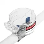 Transparent Butterfly Handle Ball Valve Lockout