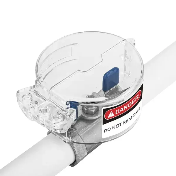 Transparent Butterfly Handle Ball Valve Lockout
