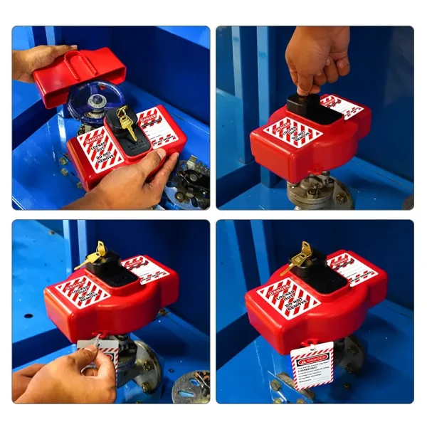 Adjustable Gate Valve Lockouts With brass locking cylinder - Image 7