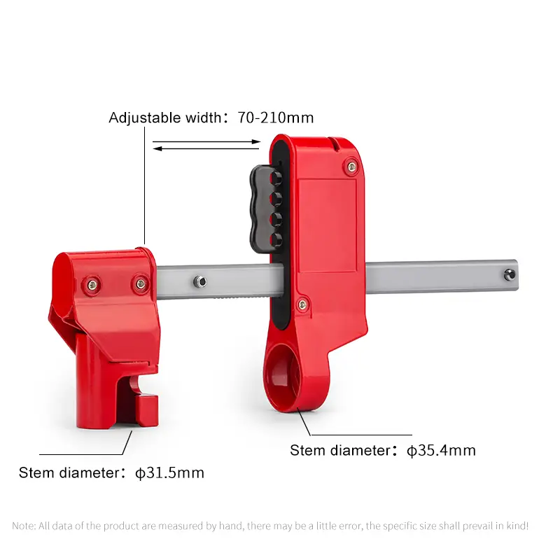 Sanitary butterfly valve lockout