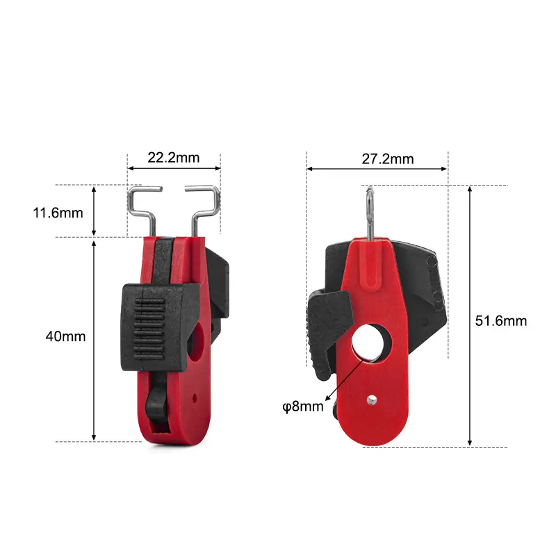 Pin-in Miniature Circuit Breaker Lockout