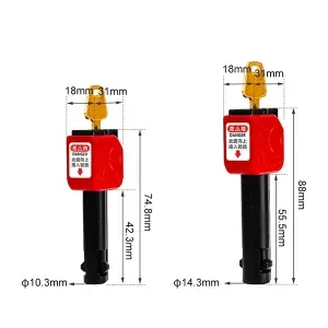 Self-locking miniature circuit breaker lockout