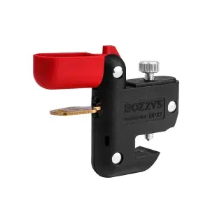 Self-locking miniature circuit breaker lockout