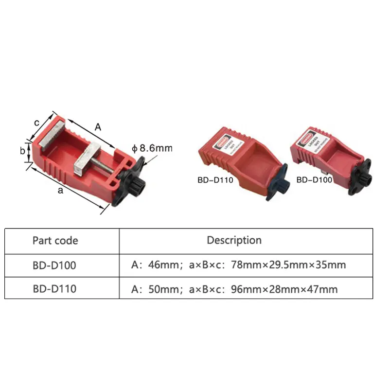 circuit breaker Lockout for motor protection switches GV2EM