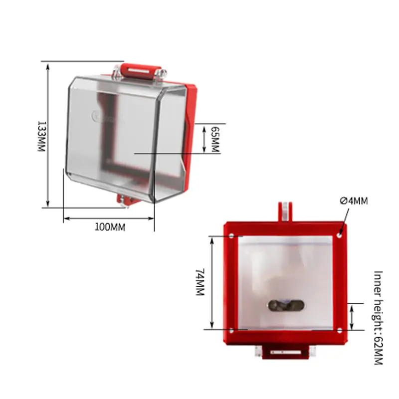 Button and rotary switch lockout cover