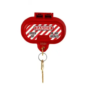 Self-locking Electrical plug lockout box