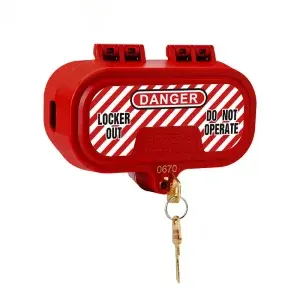 Self-locking Electrical Plug lockout device