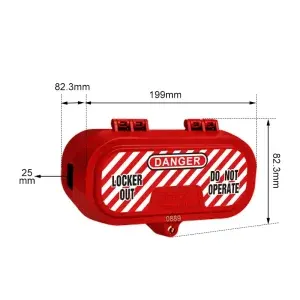 Self-locking Plug Lockout Box
