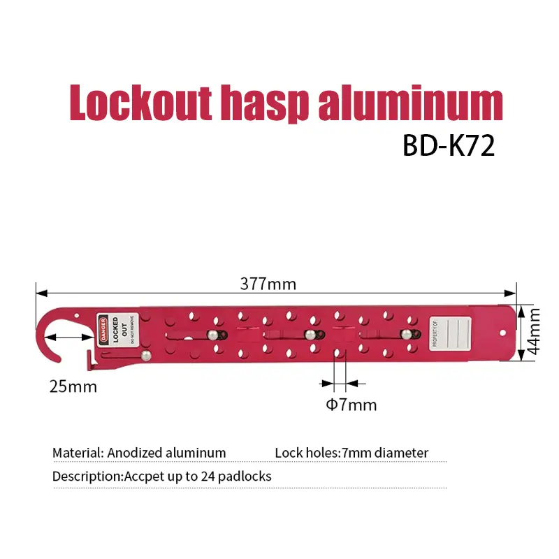 Aluminum Large Sliding Lockout hasps