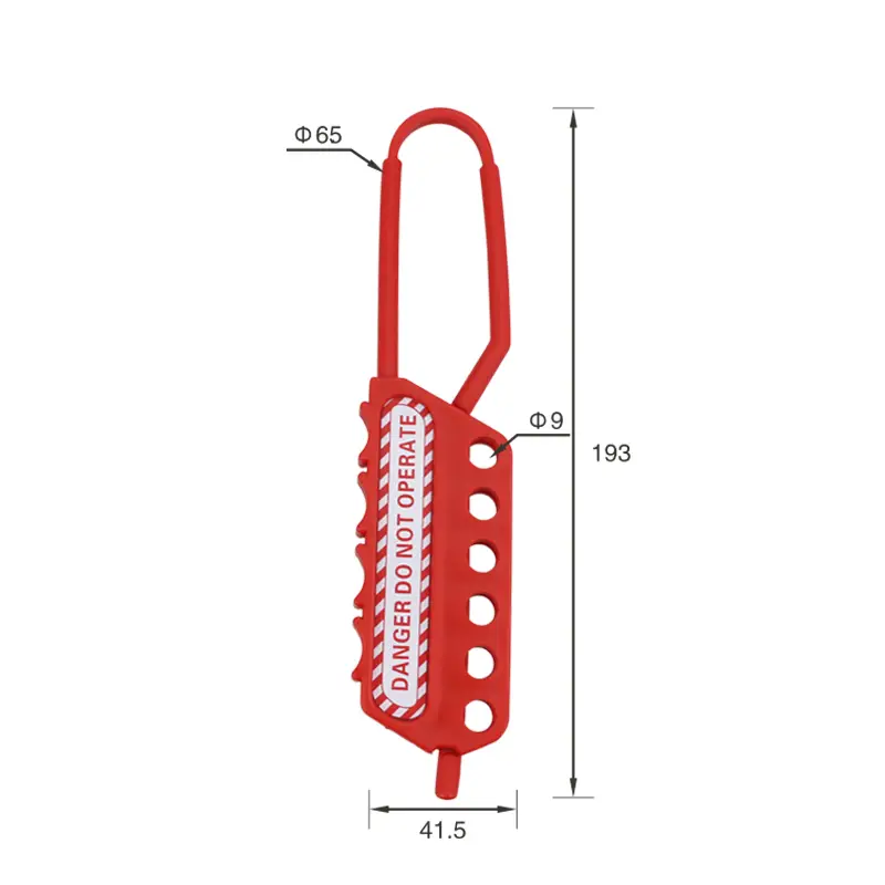 Non-conductive Nylon Lockout Hasp