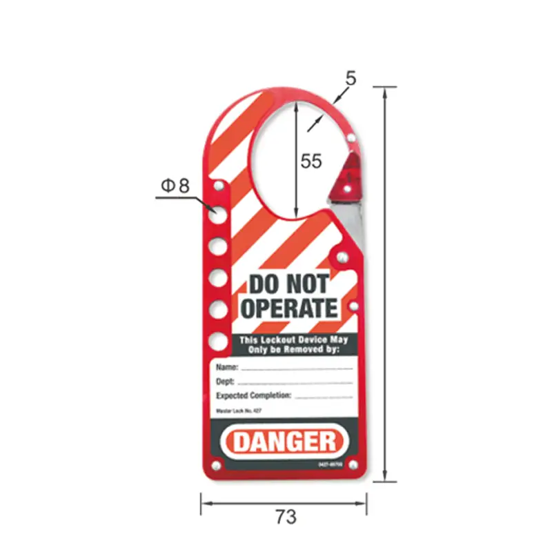 Labeled Snap-on group Lockout Hasp