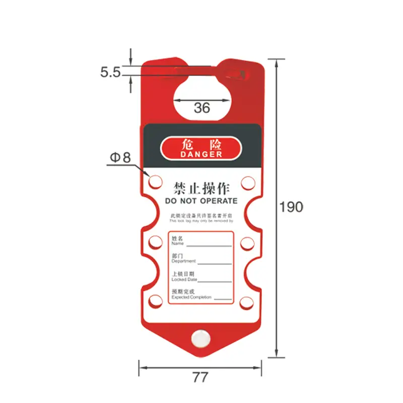 Labelled group lockout hasp