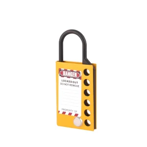 Labeled Steel lockout hasp