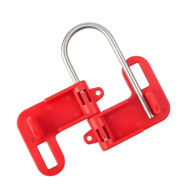 Stainless steel Hasp with Red Plastic Handle, 1n (27mm) Jaw Clearance - Image 3
