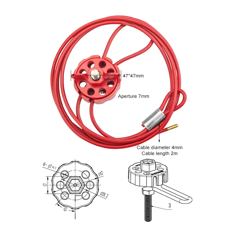 Round Multipurpose Cable Lockout