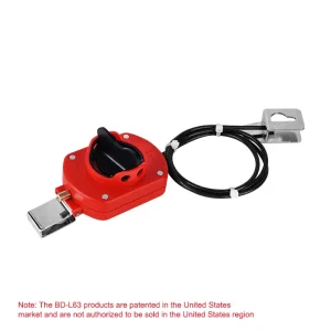 cable lockout for cabinet door