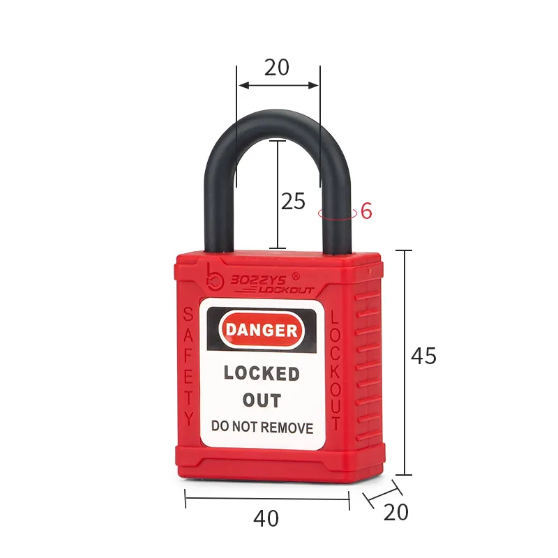 Nylon safety padlocks