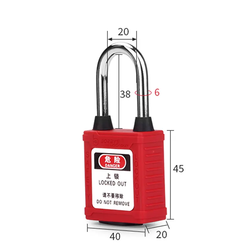 dust-proof safety padlocks