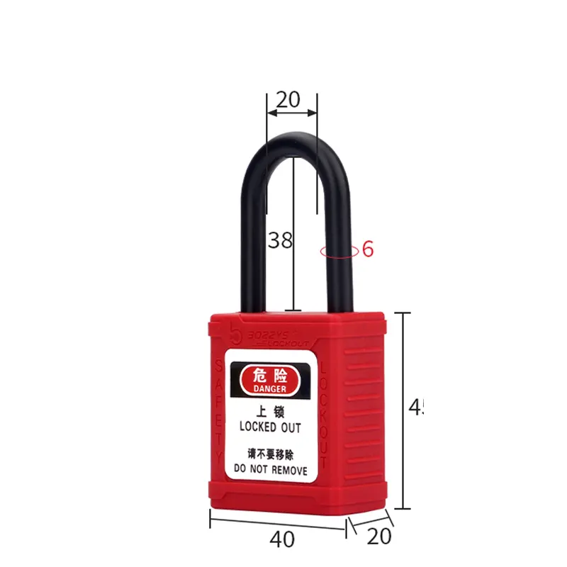 White non-conductive lockout Padlocks