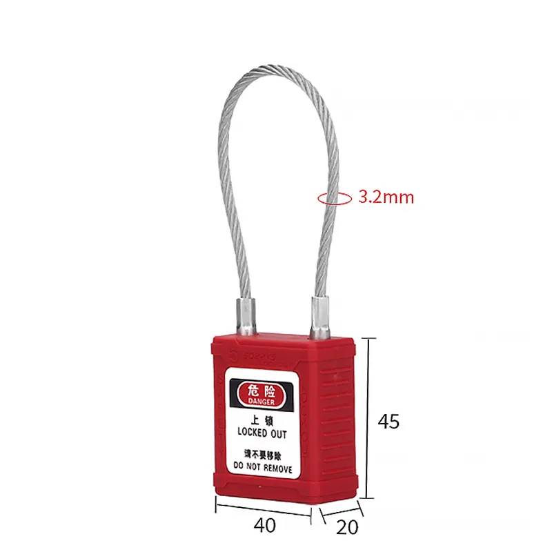 Compact Cable Padlocks keyed alike