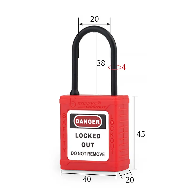 Nylon Shackle Lockout Safety Padlocks